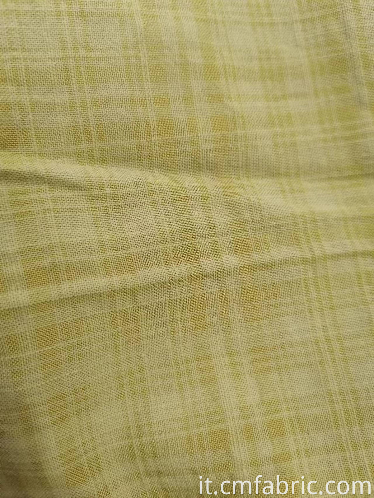 Cotton rayon plain dyed check fabric